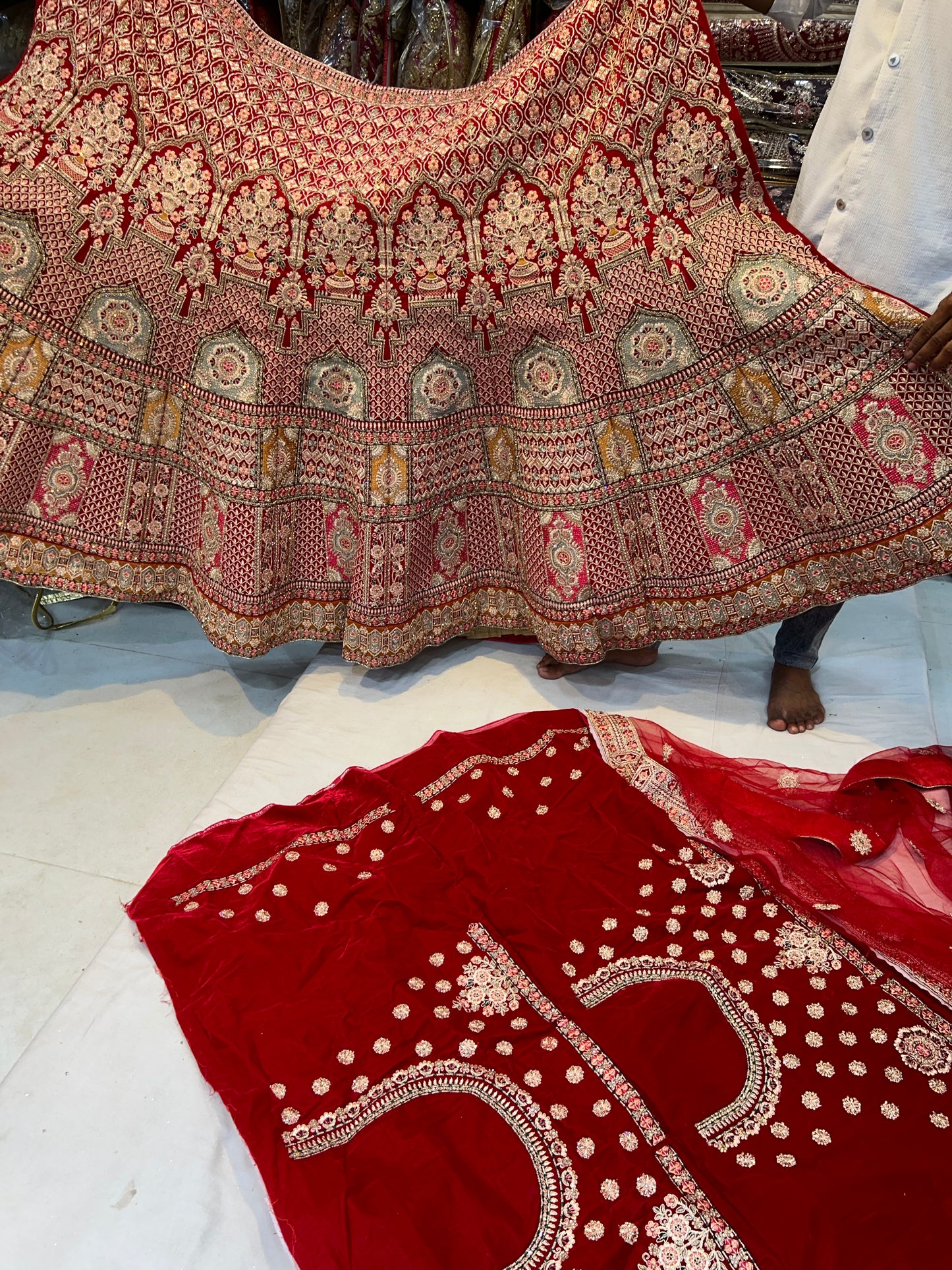 Pretty Red bridal lehenga