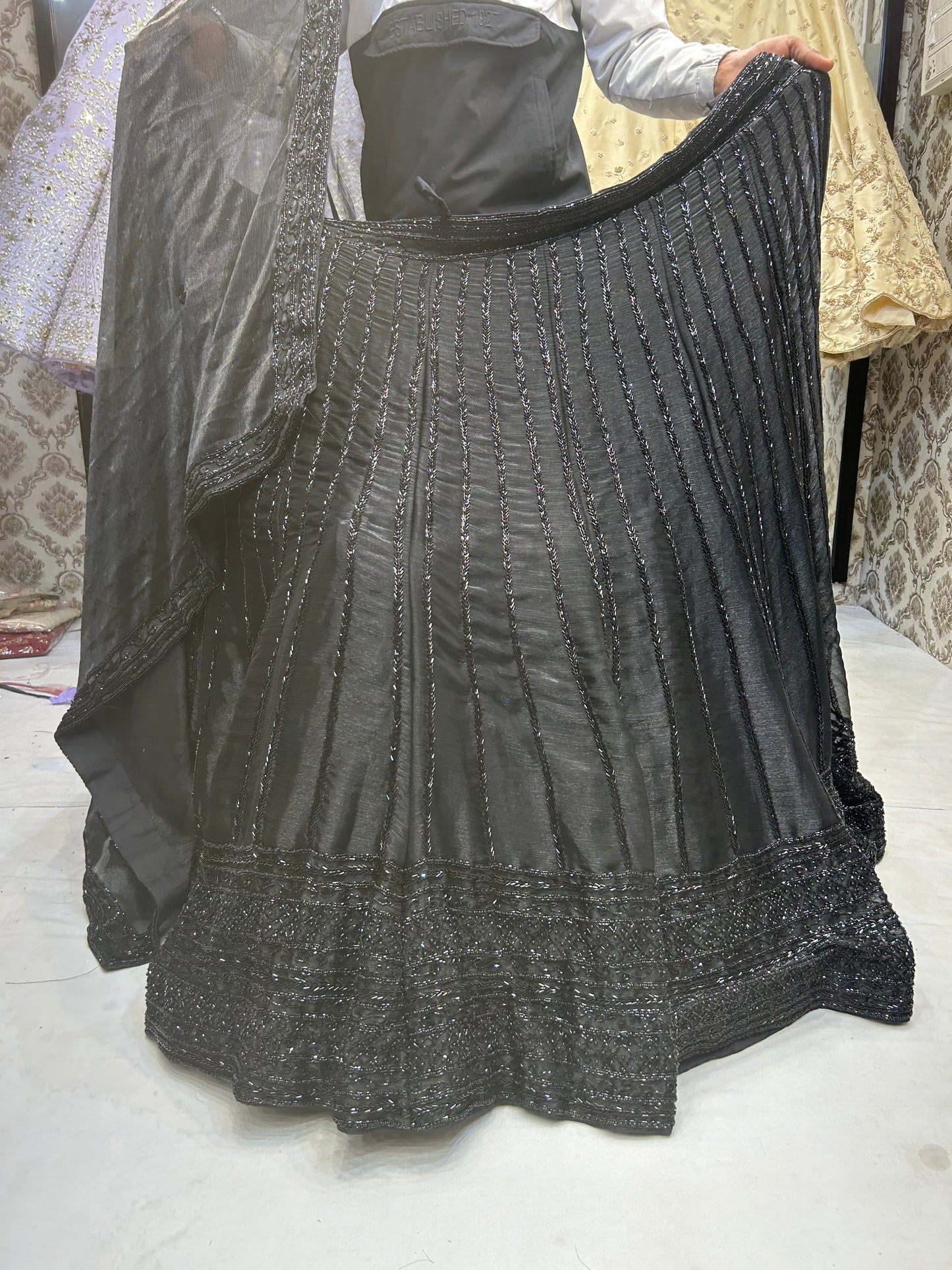 Gajab black Lehenga