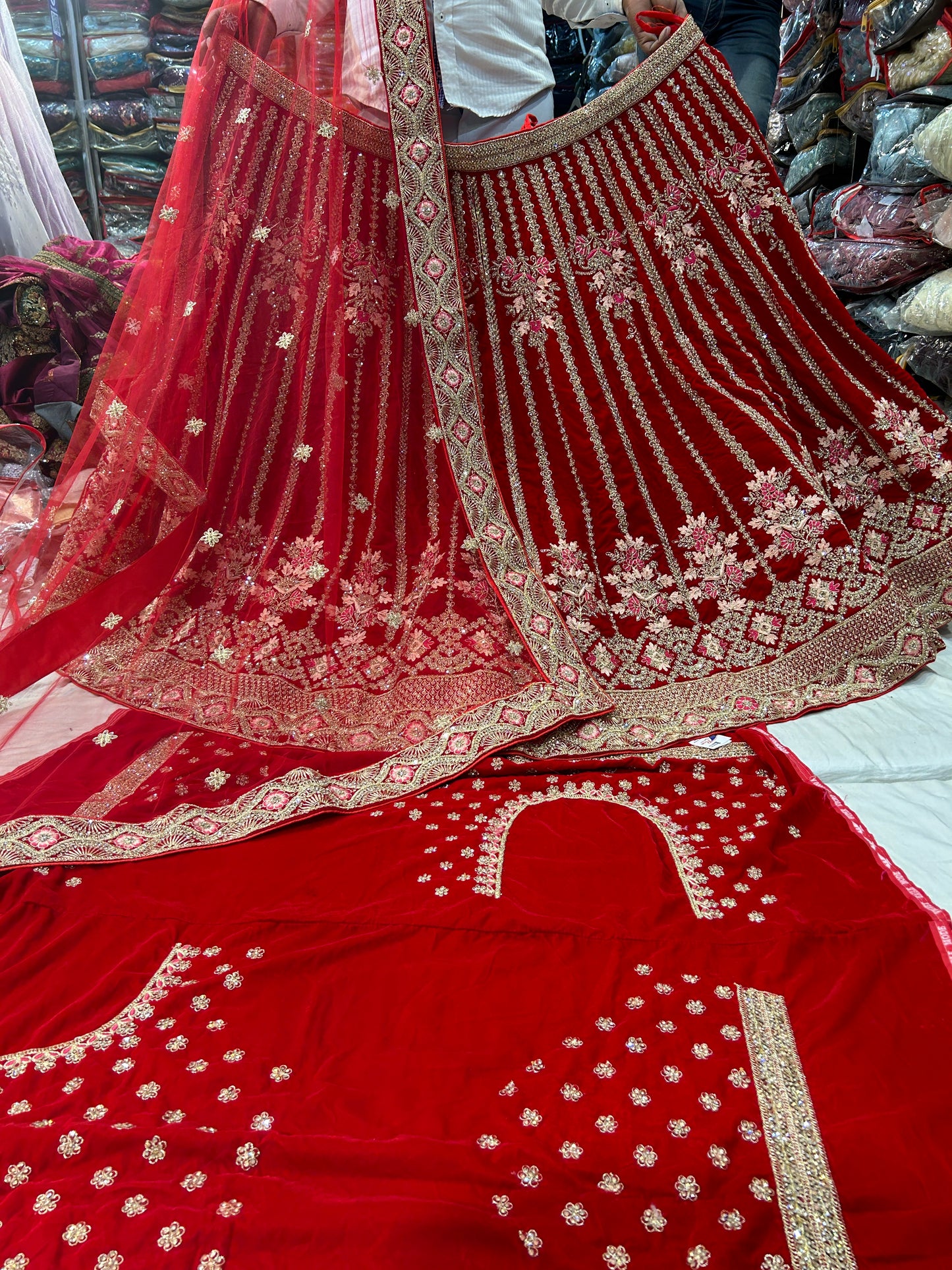 Red Bridal Lehenga