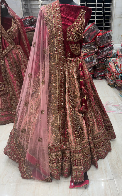 Maharani Royal pink lehenga