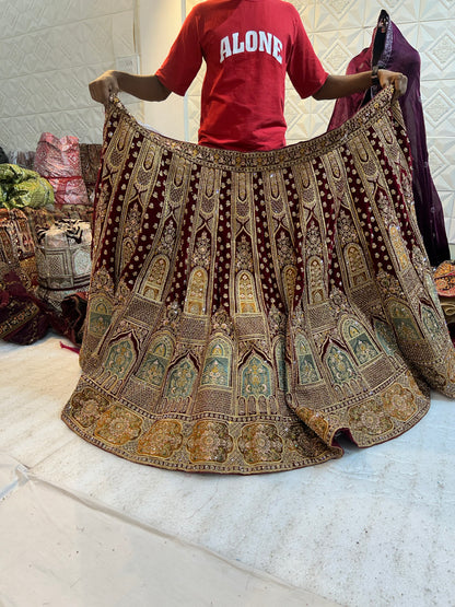 Gorgeous maroon Lehenga