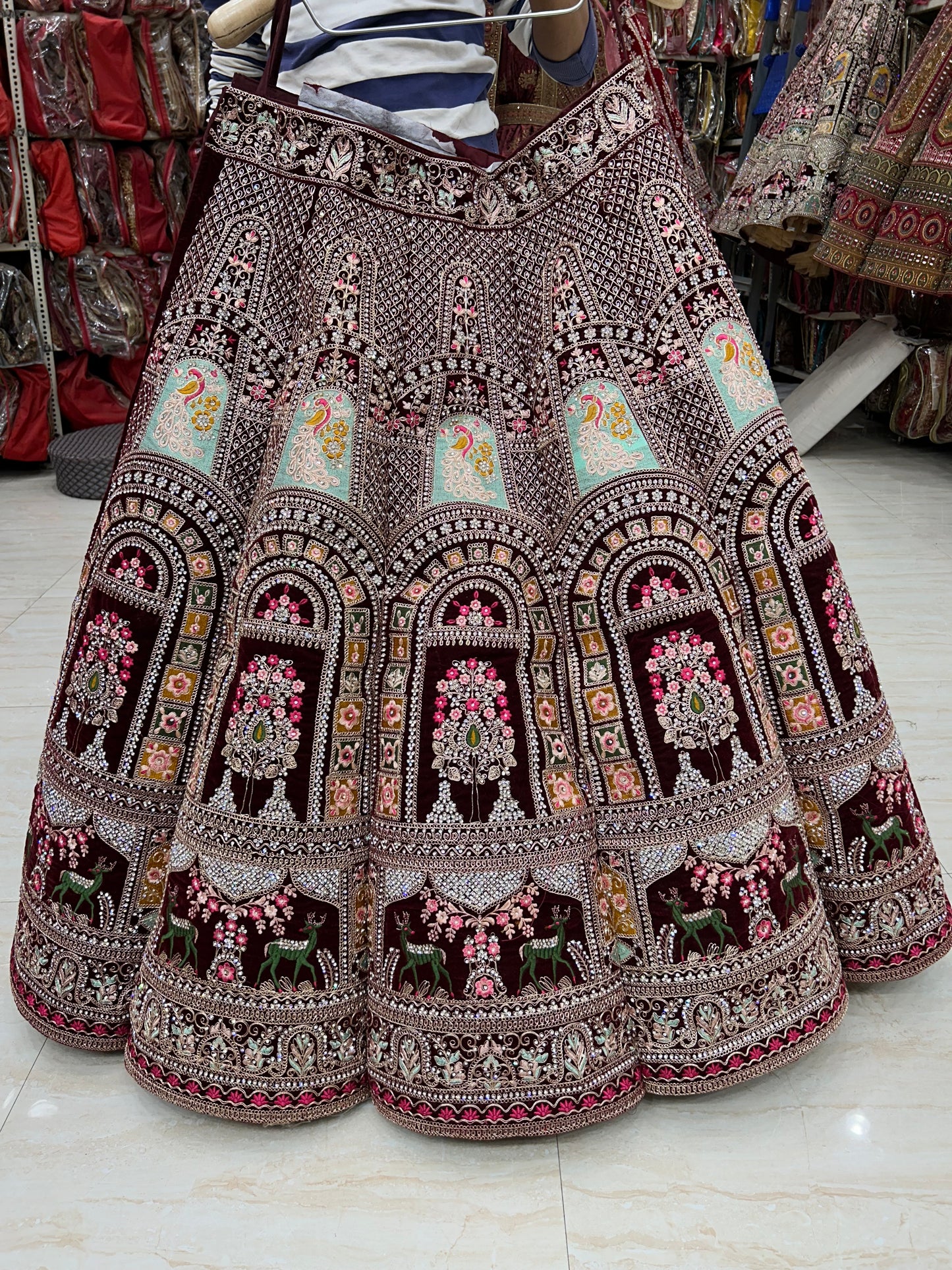 Majestic maroon lehenga