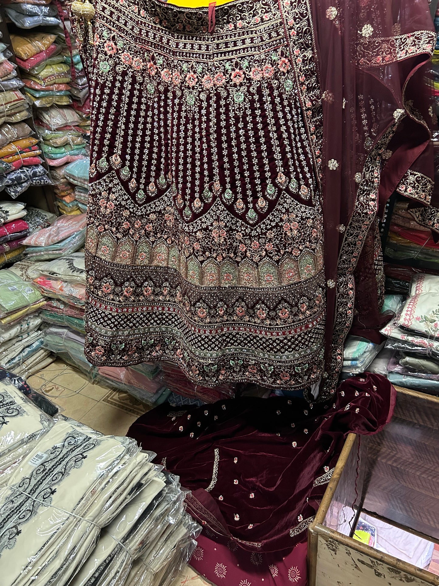 Designer maroon  lehenga Chandni Chowk Delhi