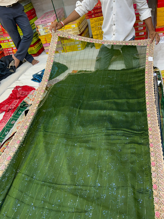 Attractive green Saree