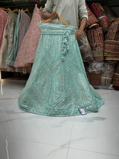 Elegant blue lehenga