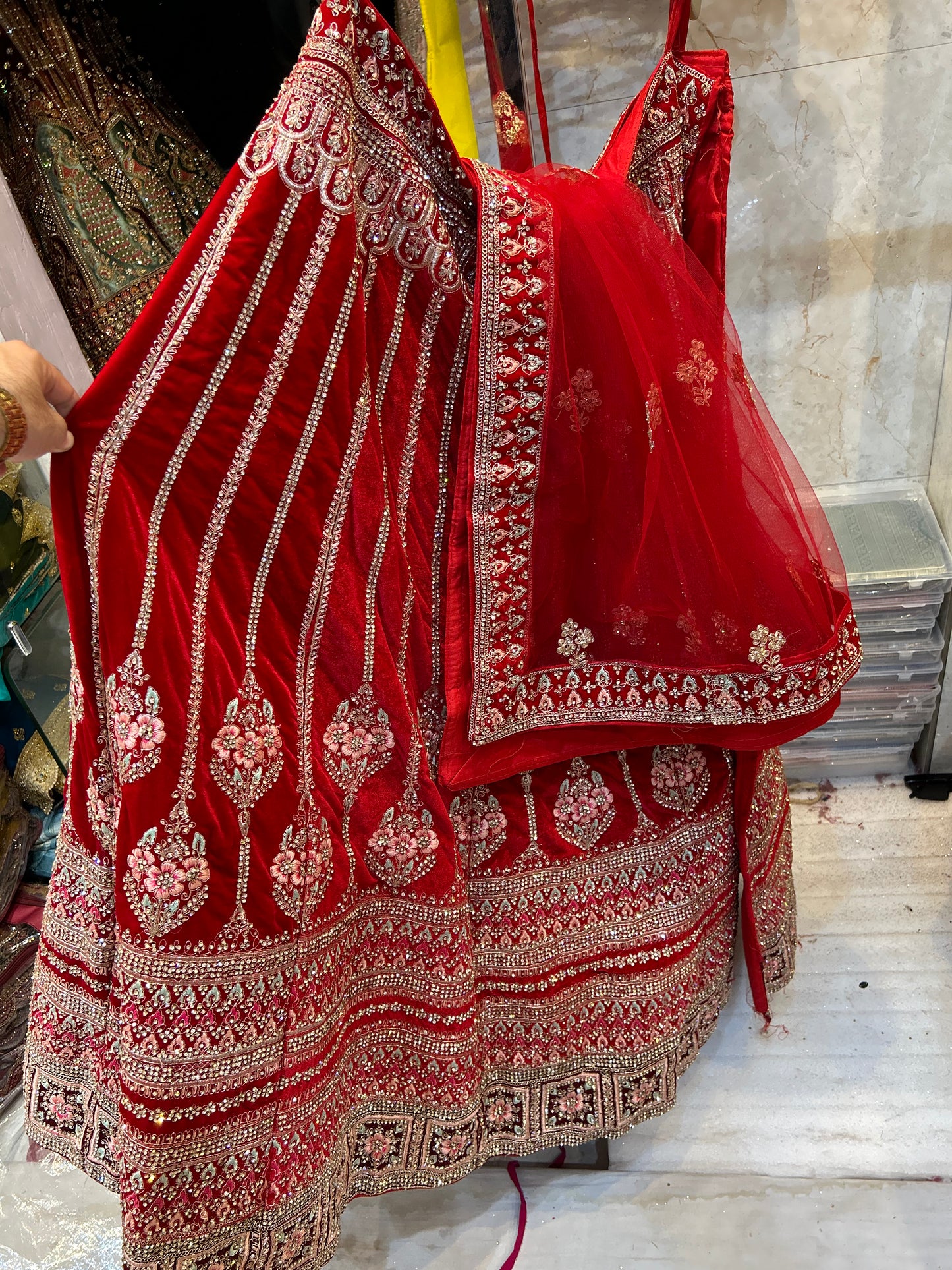 Gajab Red Lehenga