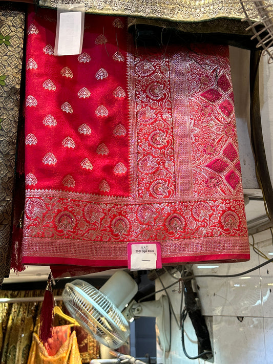 Pretty Red Saree