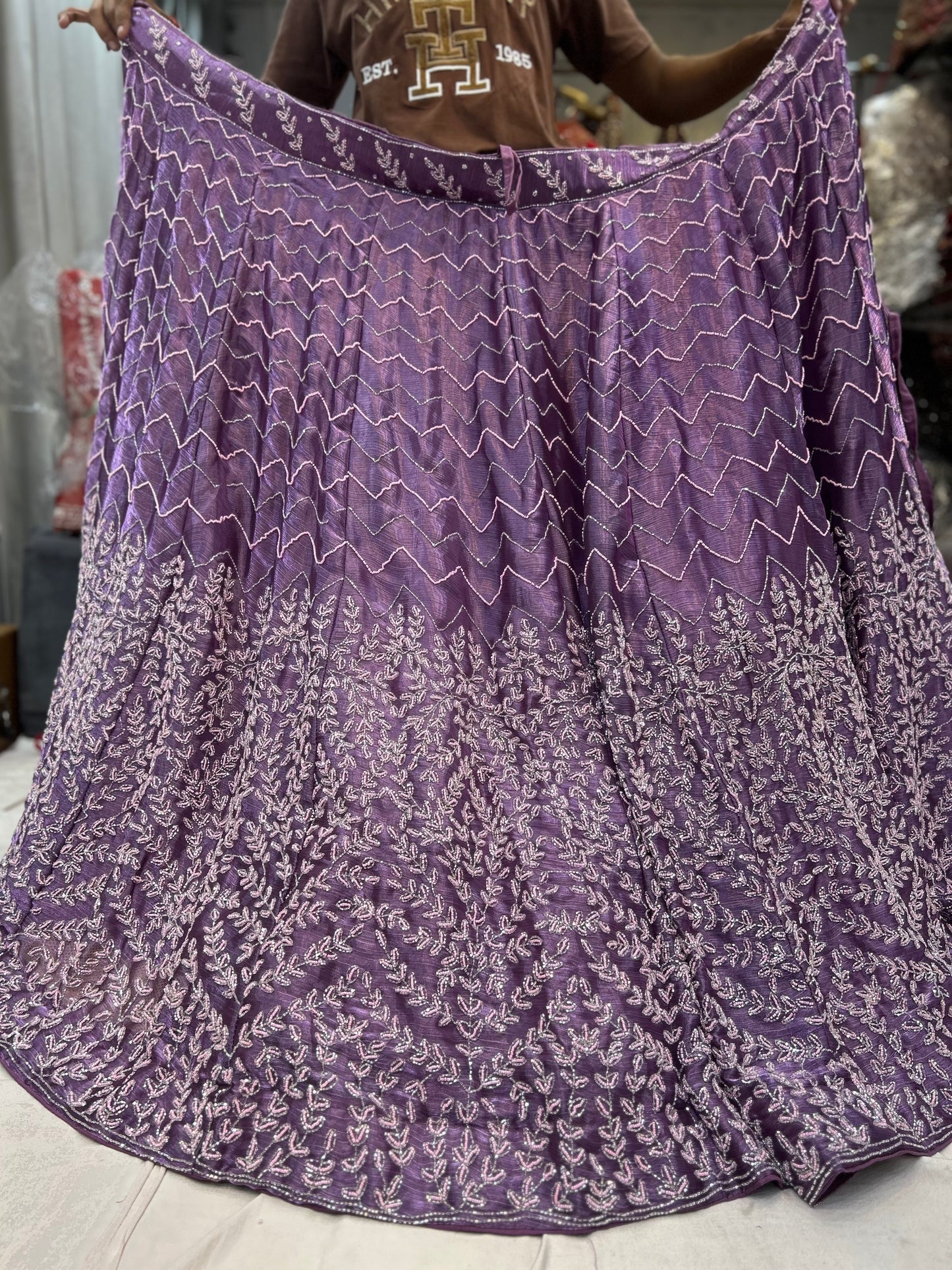 Stunning purple lehenga