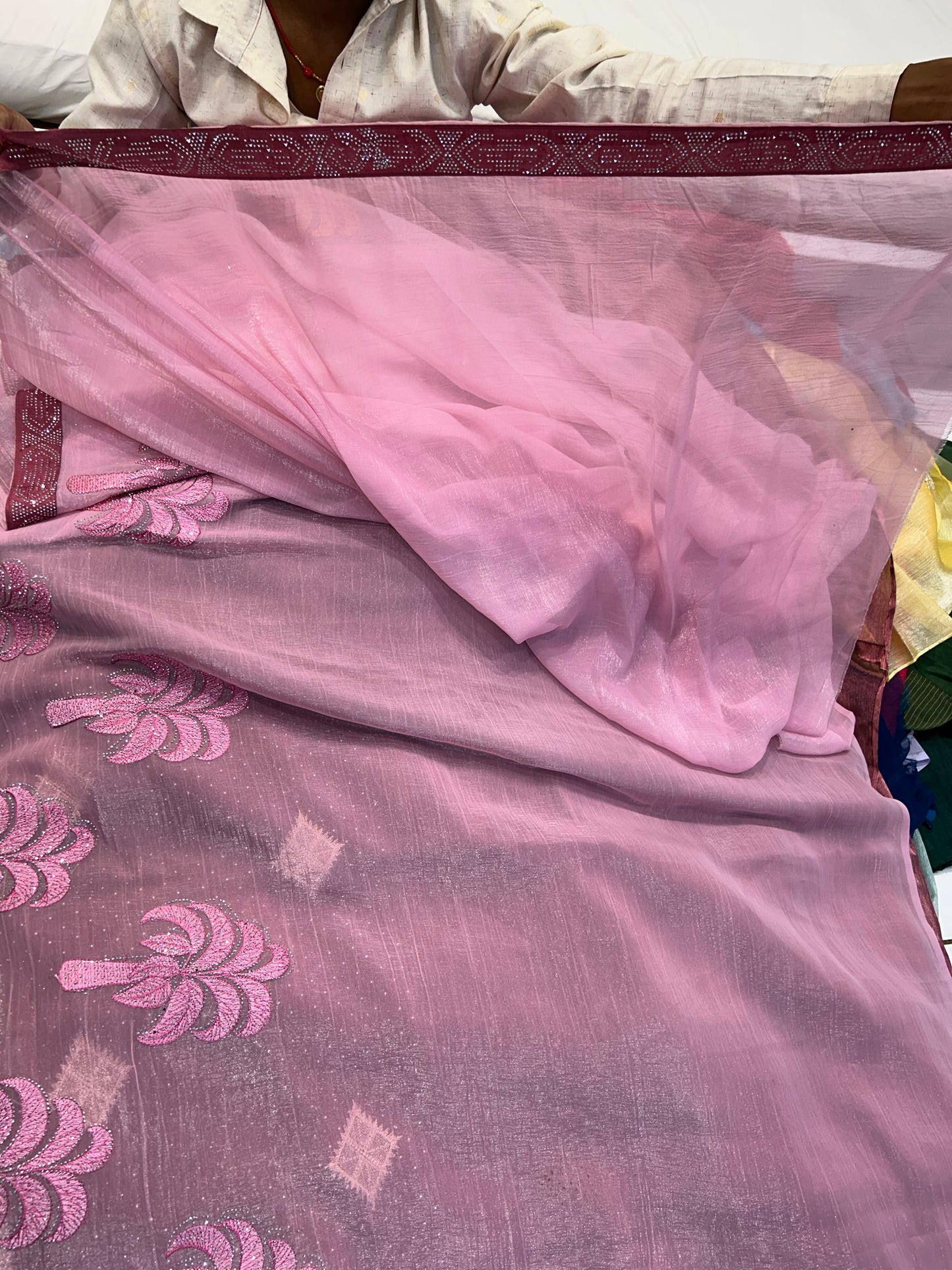 Fair Baby pink saree