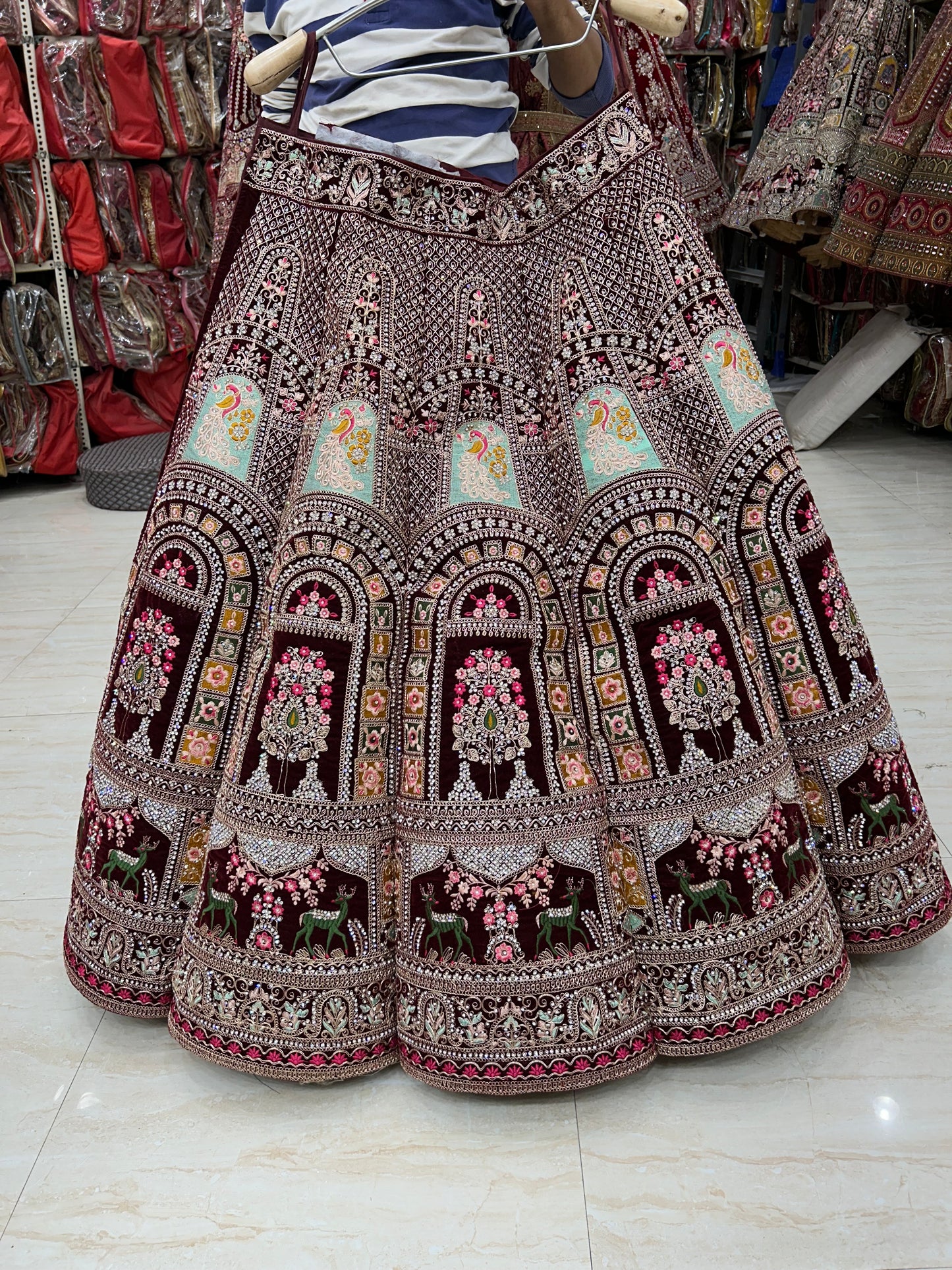 Majestic maroon lehenga 🥰