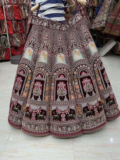 Majestic maroon lehenga