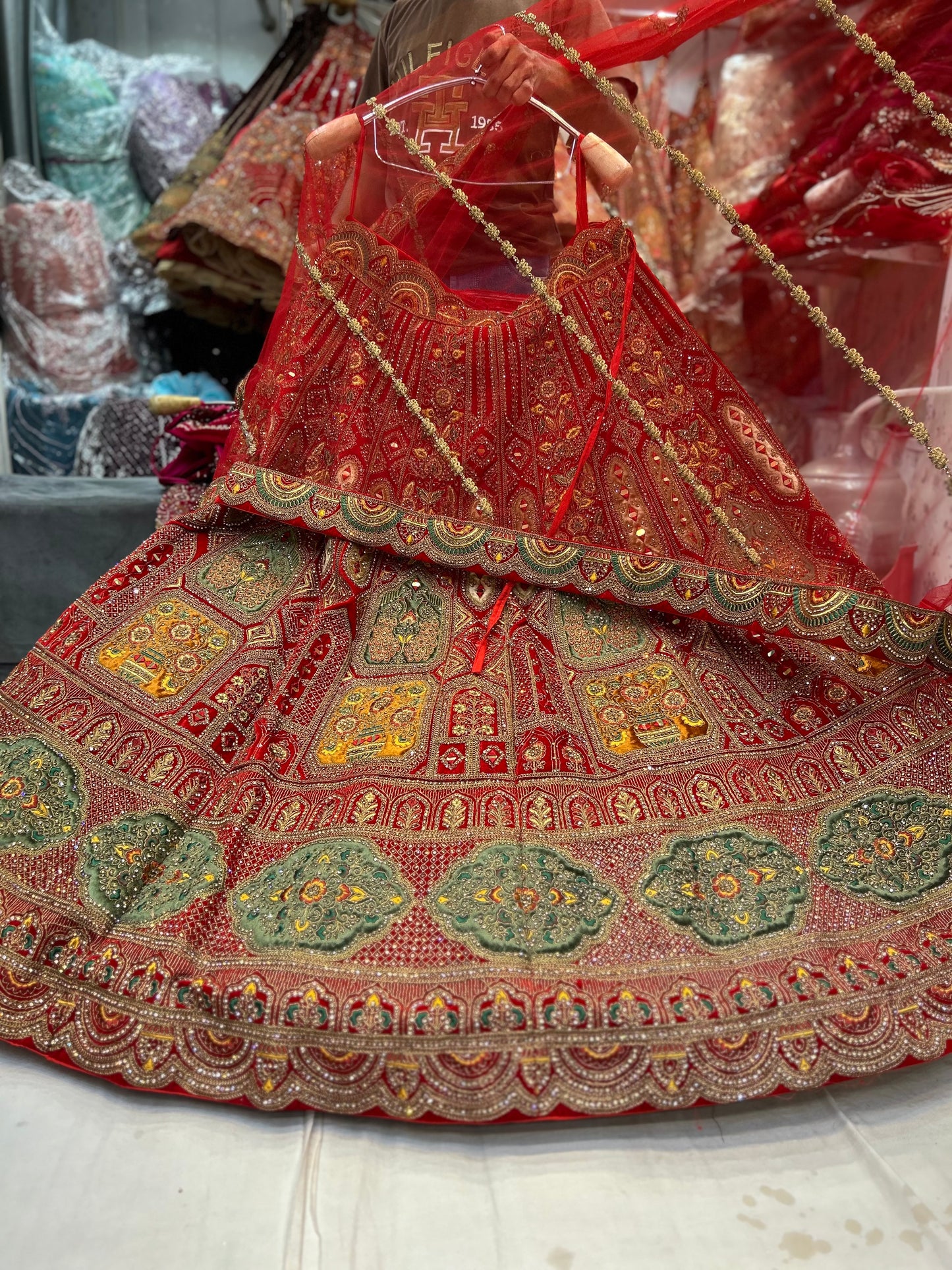 Gorgeous Pink Full Heavy lehenga