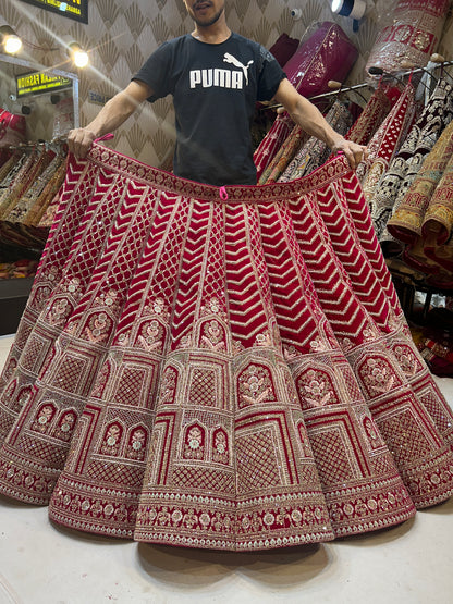 Red Bridal Lehenga