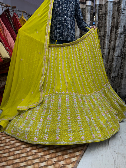 Haldi Mehendi Lehenga♥️