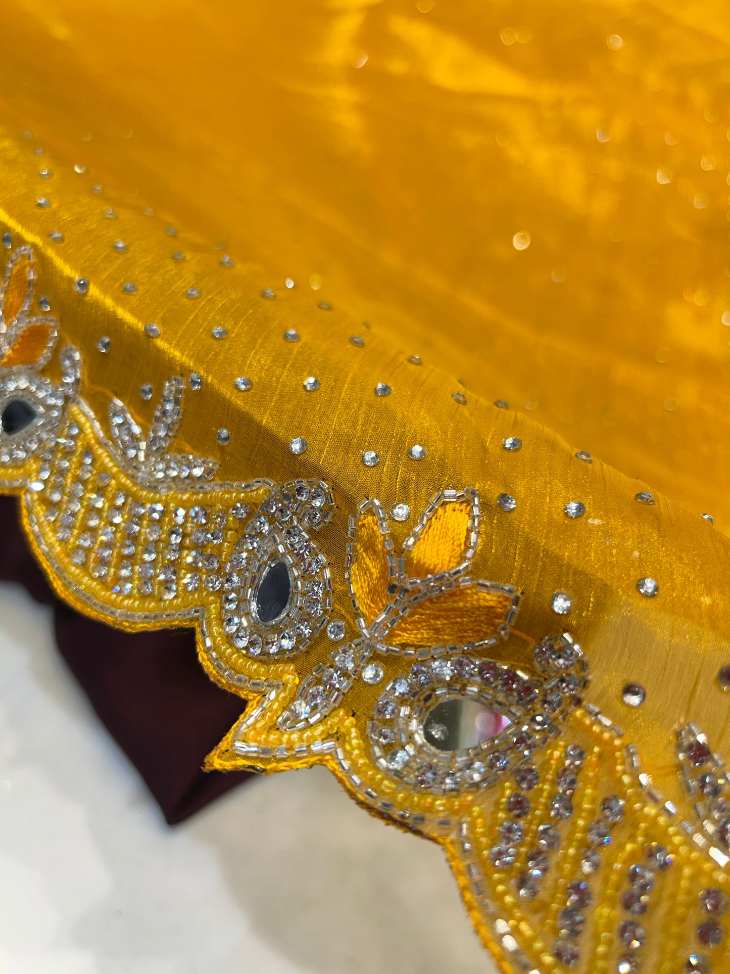 Pretty yellow saree