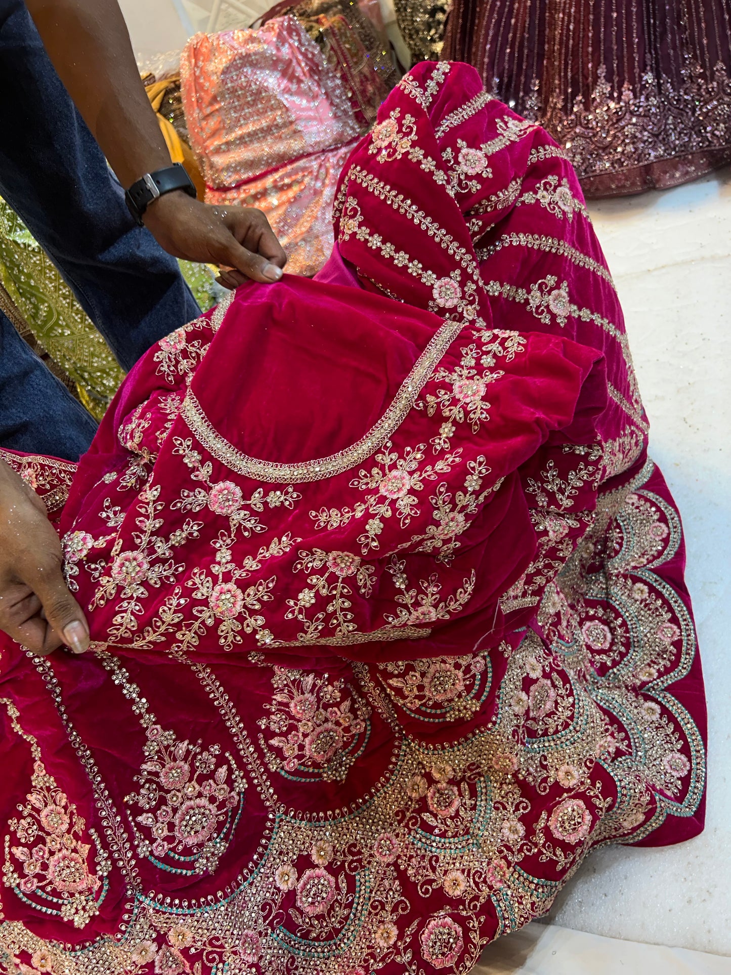 Pleasing red Lehenga