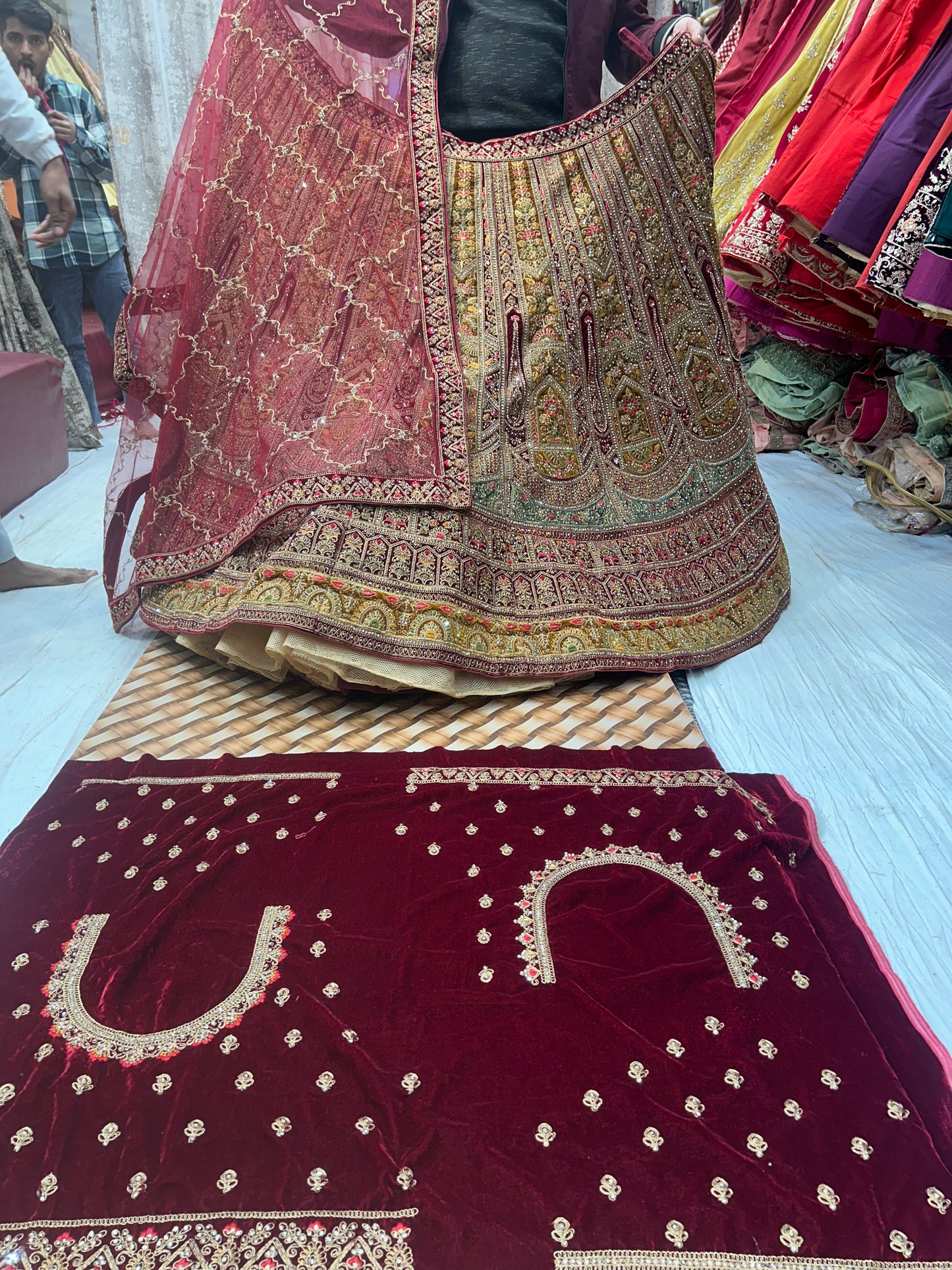 Yellow heavy bridal Designer Lehenga ❤️