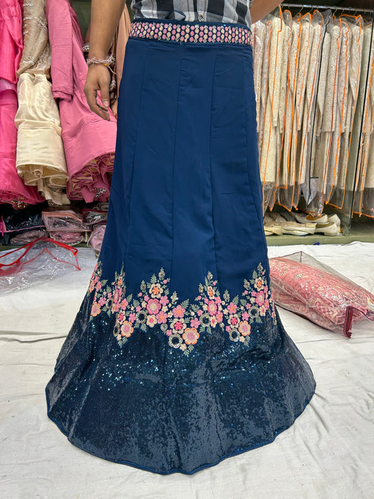 Lehenga azul Gajab