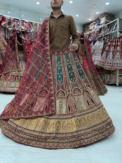 Rajwada maroon Lehenga 🥰