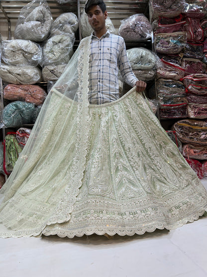 Pretty green lehenga