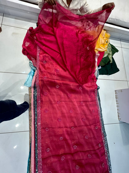 Stunning red saree