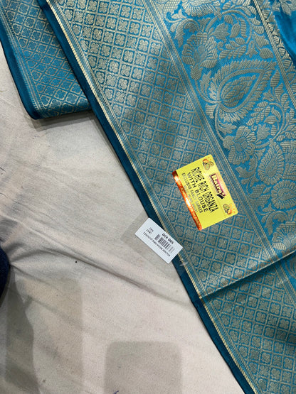 Pretty rich organza blue saree