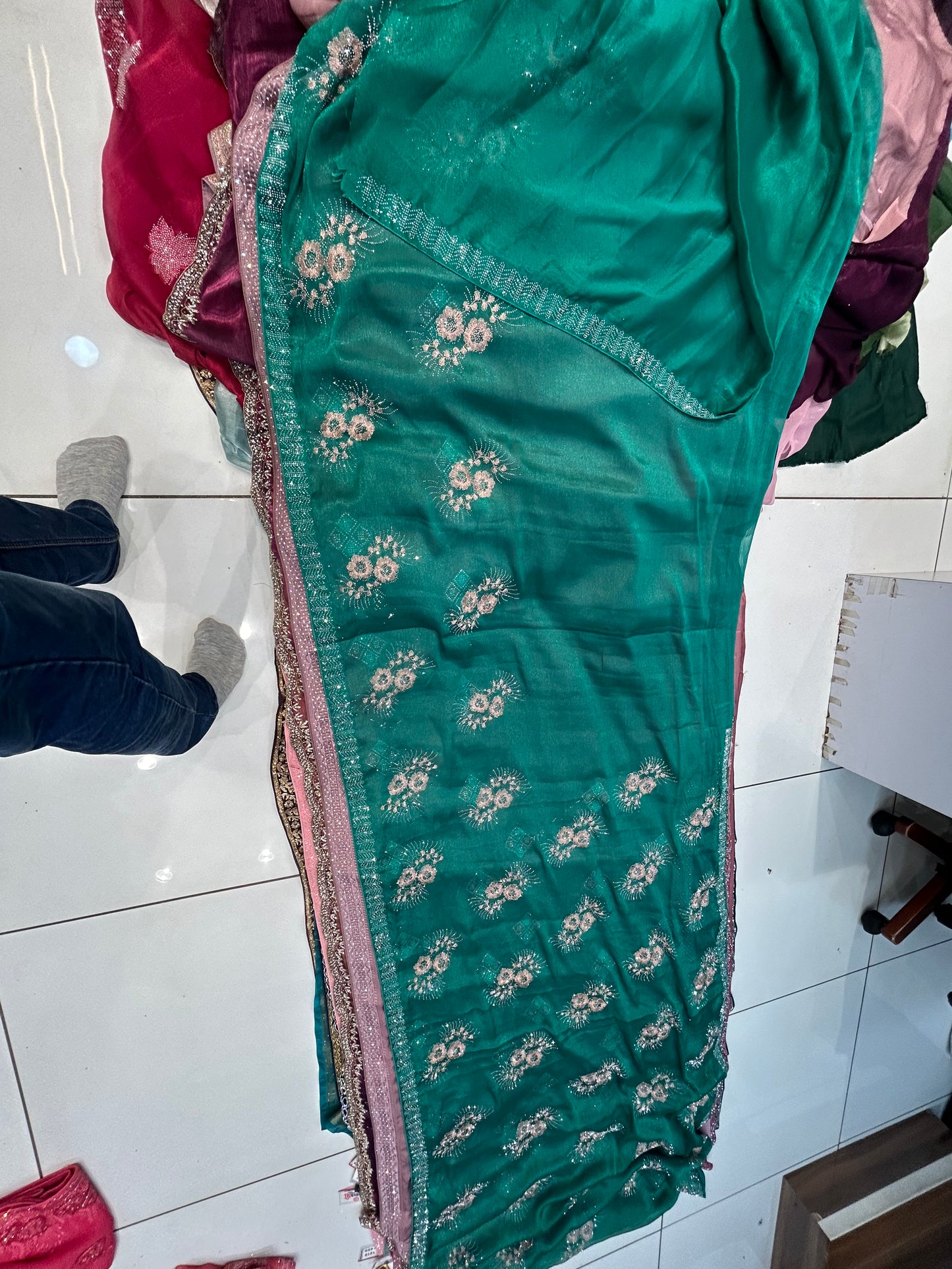 Rama Green saree