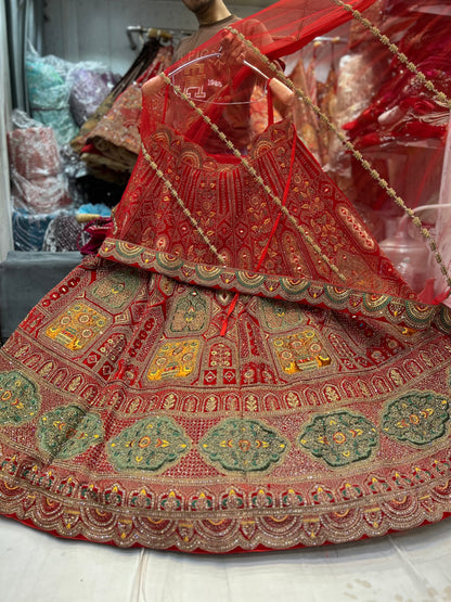 Gorgeous Pink Full Heavy lehenga