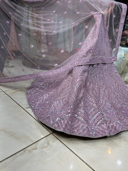 Fantastic lavender pink lehenga