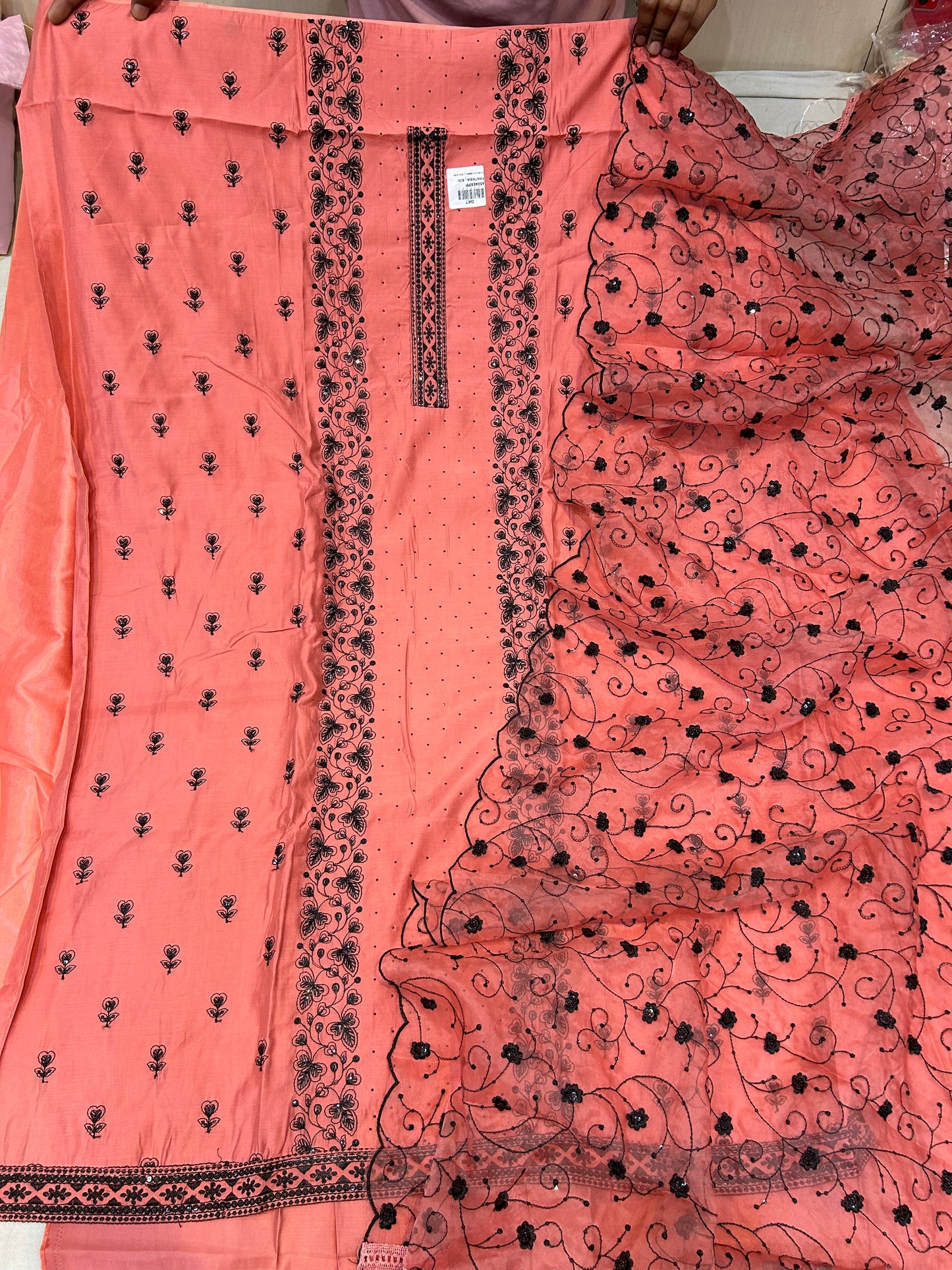 Superb Orange Unstitched Suit