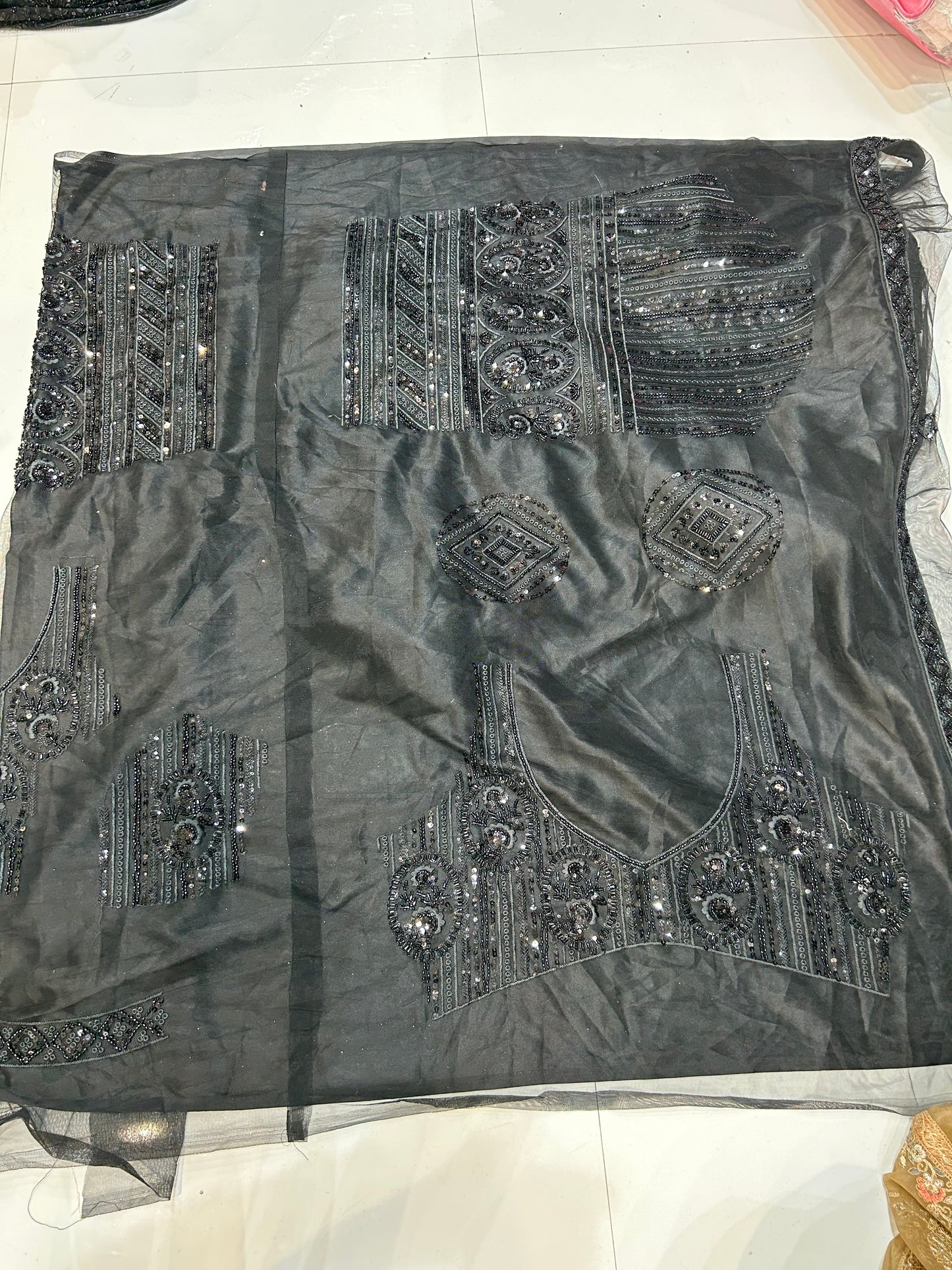 Lehenga negra de diseñador