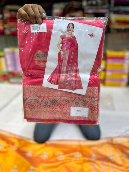 Majestic red saree