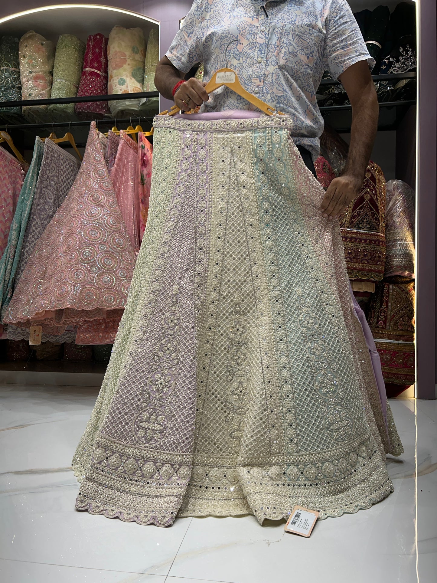 Fair multicolour lehenga