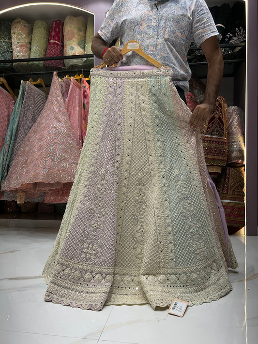 Lehenga multicolor de feria