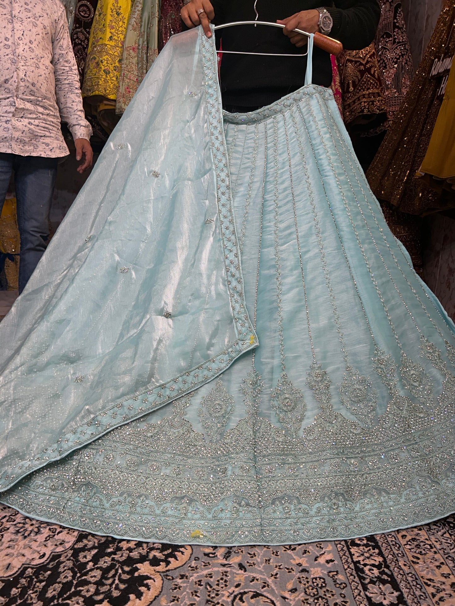 Majestic blue lehenga