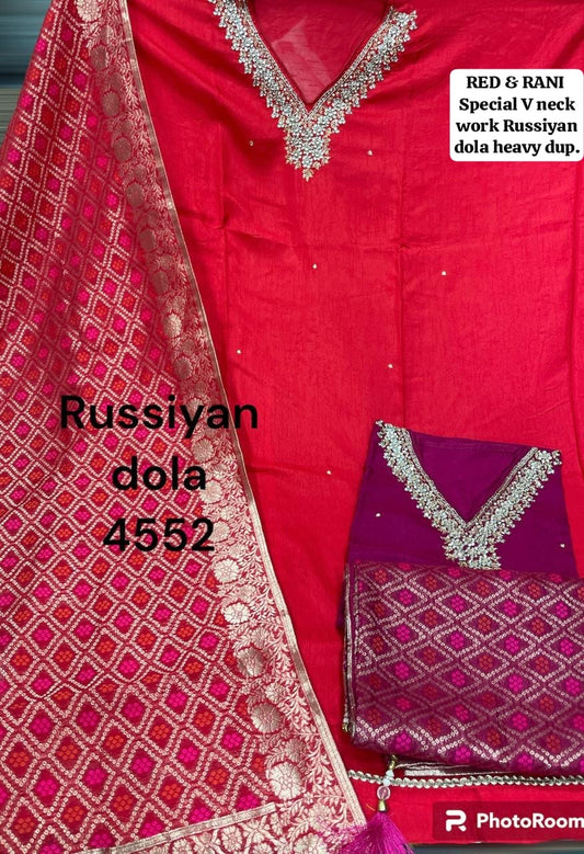 Charming rani Unstitched suit