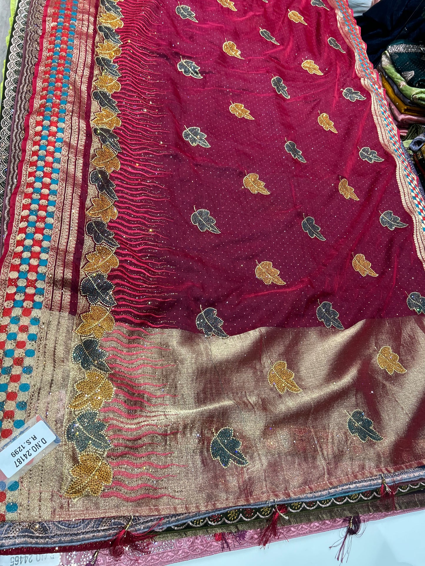 Pretty red saree