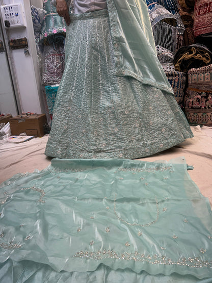 Designer Light blue Lehenga