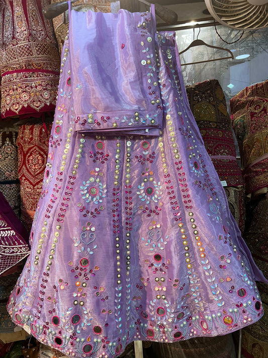 lovely purple lehenga