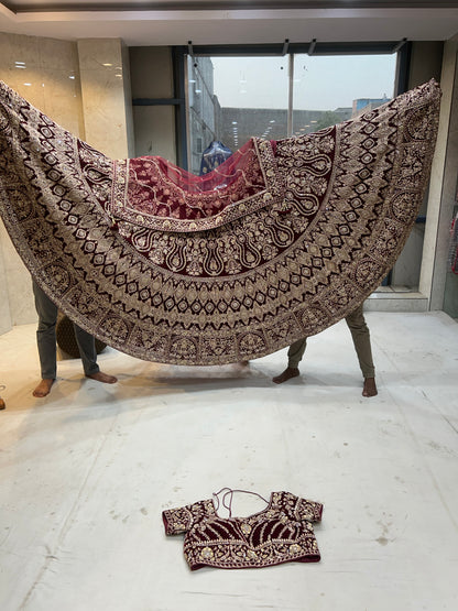 Dreamy maroon Lehenga