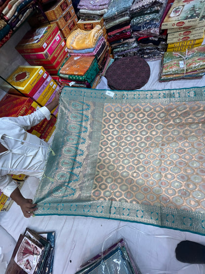 Attractive green saree