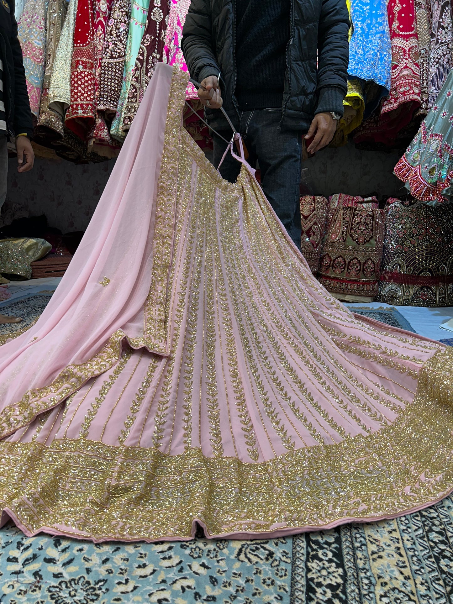 Tremendous baby pink lehenga