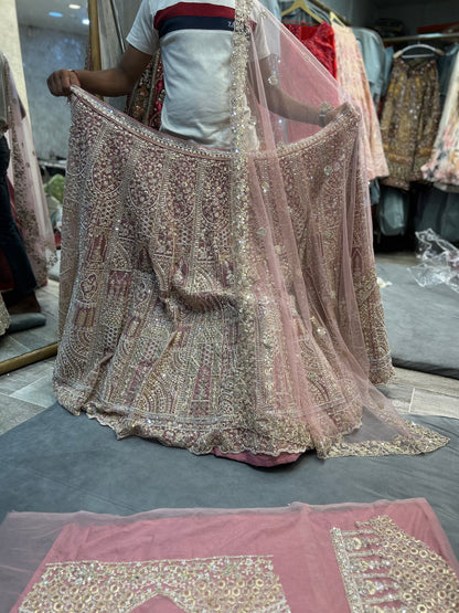 Stunning baby pink Lehenga