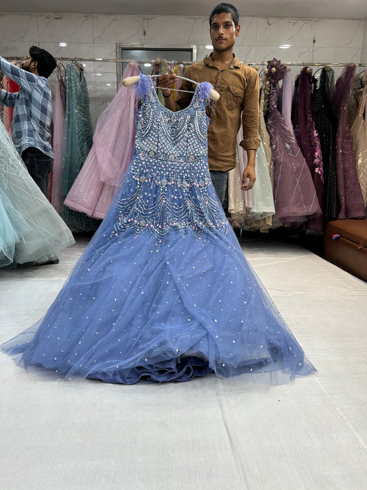 Fantastic purple blue Gown