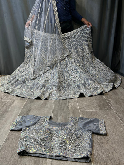 Lovely sky blue Lehenga