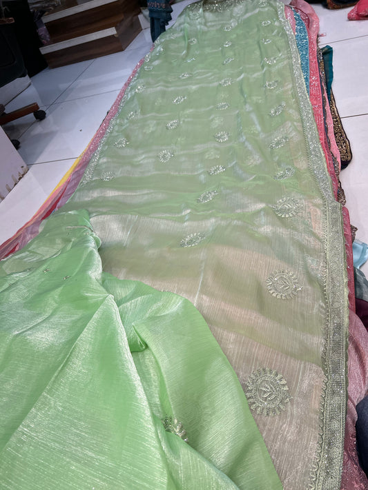 Amazing Green saree