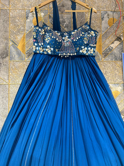 Stunning blue lehenga 💖