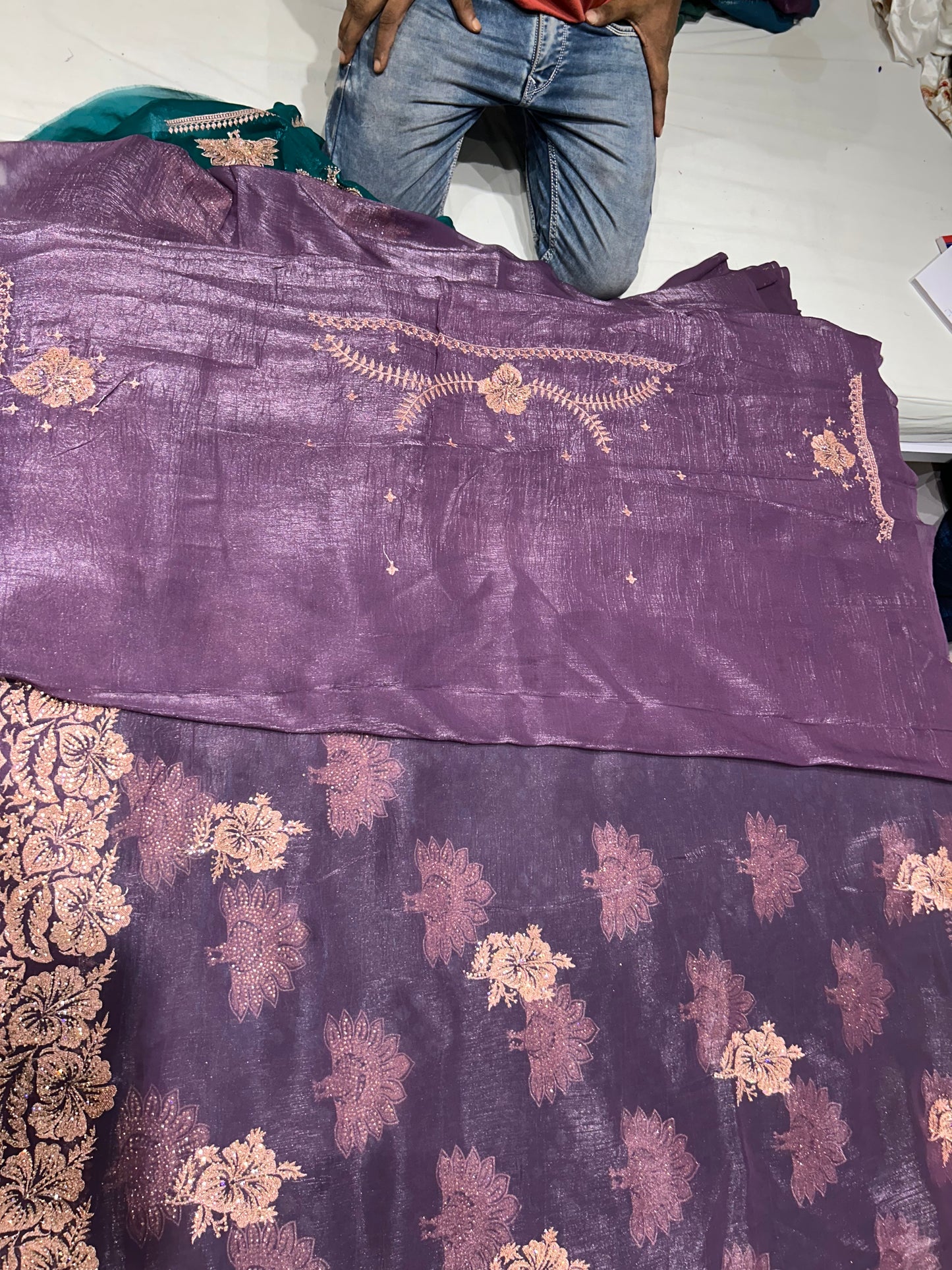 Amazing purple saree