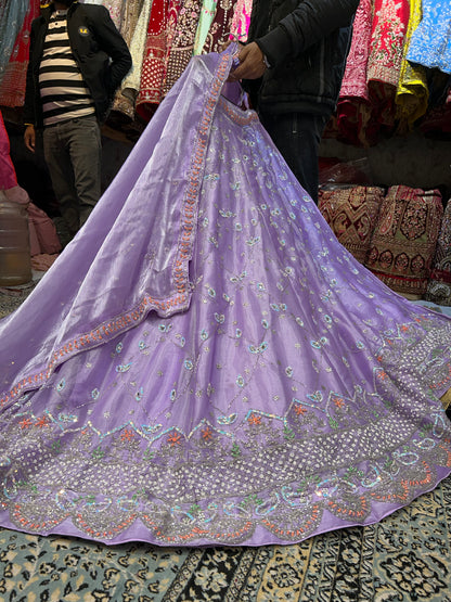 Majestic lavender pink lehenga