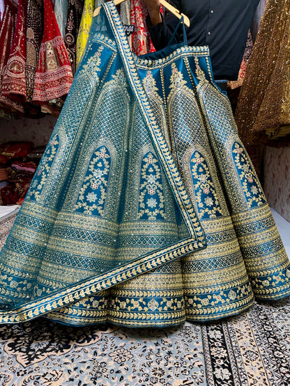 Fantastic blue lehenga